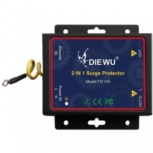TXI174 2-in-1 Network Lightning Surge Protector