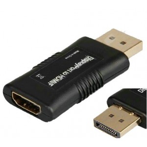DIS002 DisplayPort Male to HDMI Female Adapter - Black