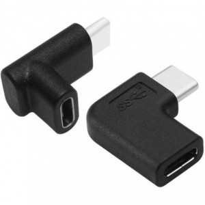 USB-C M-F 90 Degree Adapter Pair