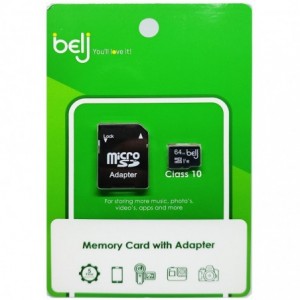 Belj 64GB SD Card -CLASS 10 With Adaptor