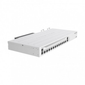 Mikrotik Cloud Core Router CCR2004-1G-12S+2XS- 1x GB RJ45 port- 12x 10G SFP+ cages- 2 x 25G SFP28 cages- 1U rackmount case- Dual PSU
