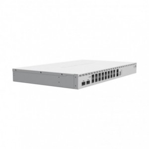 MikroTik Cloud Router Switch CRS518-16XS-2XQ-RM- 2x 100G QSFP28 Ports- 16x 25G SFP28 Ports- 1x 100M Ethernet Port for Management- USB Type A- 1U RACkmount Enclosure- Dual Hot-Swap PSU- 4x Hot-Swap Fan