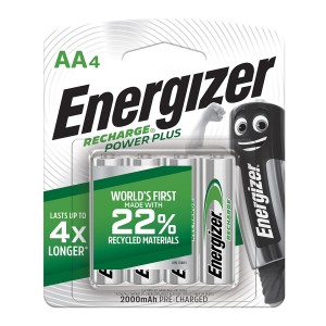 Energizer Battery Recharge Powerplus AA 2000MAH 4 pack