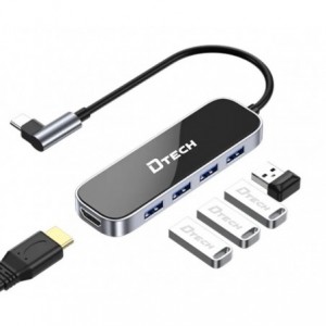 DTECH USB-C 6-in-1 Multi-Function Docking Station  (USB-C-6)