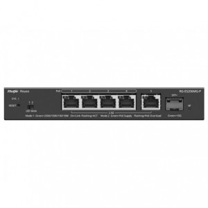 Reyee 5 Port 2.5Gbps with 4 PoE 70W 1SFP+ Smart Managed Switch | RG-ES206MG-P