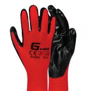 Pioneer Glove Nitrile Fully Dipped Knit Wrist Yel