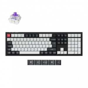 Keychron Q6 HE QMK Full-size Wireless Custom Mechanical Keyboard (Nebula Switch) – Carbon Black