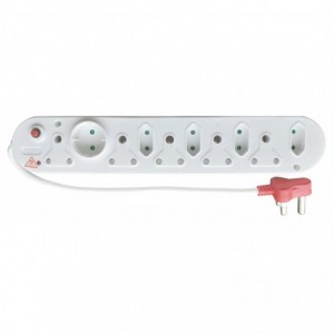 Acconet 10 Way Multiplug with 5x 16A SA and 4x 5A 2 Pin + 1 Round Socket