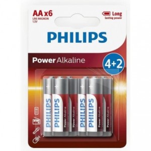 Philips Alkaline Aa X6