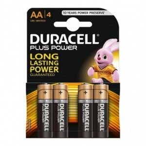 Duracell Battery Plus Alkaline Aa 4 PACK