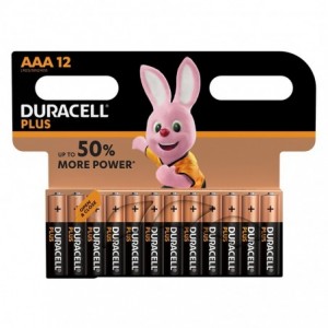 Duracell Battery Plus Alkaline Aaa 12 PACK