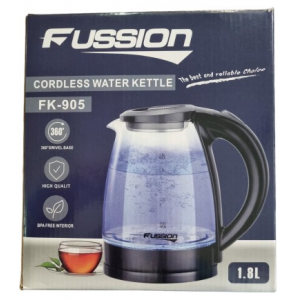 FUSSION Cordless Glass Kettle - 1.8L / 1500w / FK905