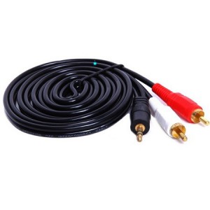 Stereo Male to 2x RCA Male Cable - 10m