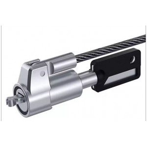 Tuff-Luv Keyed Laptop Lock Wedge Design – Anti-Theft Security Cable for Dell- HP- Lenovo Laptops..