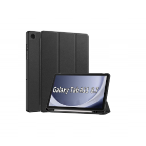 Tuff-Luv - Essential Folio Case and Pen Slot - Compatible with Samsung Galaxy Tab A11 (2025/2026) 8.7" - (SM-X133/X135) - Black