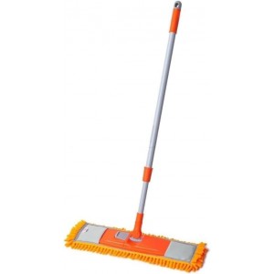 Kleaner 40cm Microfibe Extendable Flat Mop Orange