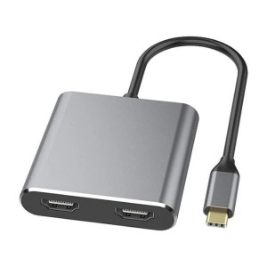 Tuff-Luv USB-C with 2 x HDMI Ports (It can support two HDMI interfaces for simultaneous display- and the resolution can reach 4K30HZ when displayed simultaneously) (5056560418842)
