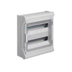Hager 36-way DB IP55 Surface Mount - Supplied with Earth/Neutral terminals