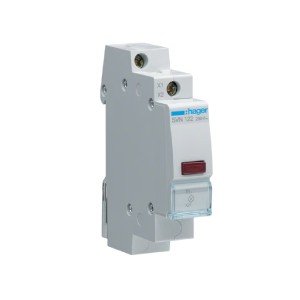 Hager Red LED indicator light 230V DIN