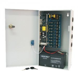 PSU - CCTV 9Way 8 Amp Distribution Box - Powerstore