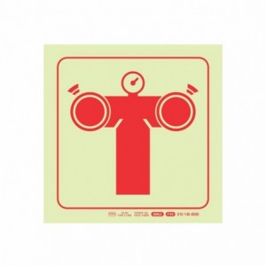 photoluminescent 190mm Safety Sign F49 Fire Pump Connection