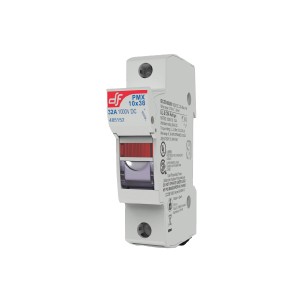 DF Electric 32A fuse holder 2P 1000Vdc - uses 10x38 fuses