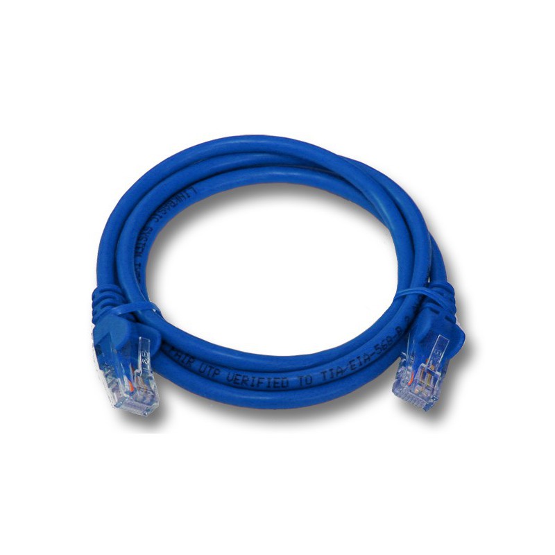 1M UTP Cat5e Flylead Blue