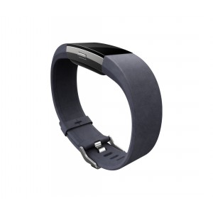 Fitbit Charge 2 Leather Band - Adjustable Replacement Strap - Indigo, Large