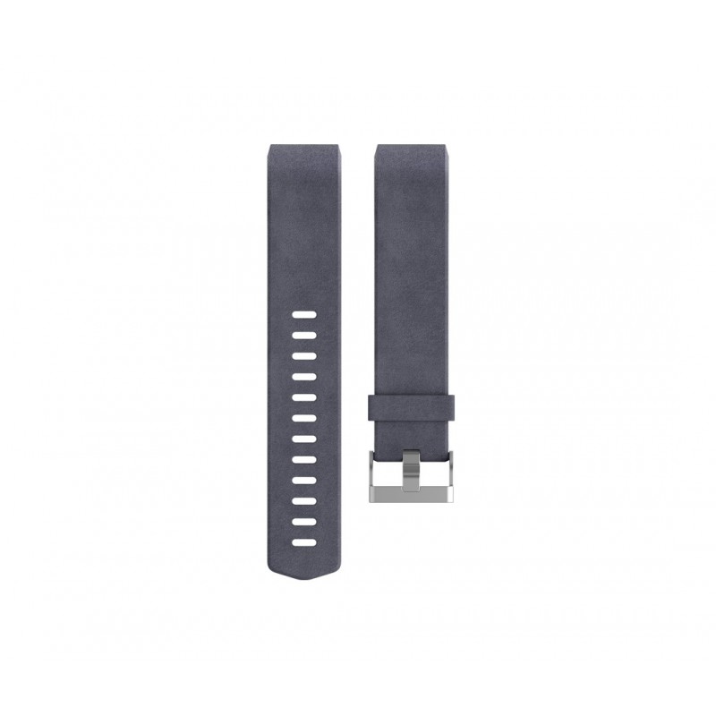 Fitbit Charge 2 Leather Band - Adjustable Replacement Strap - Indigo, Large