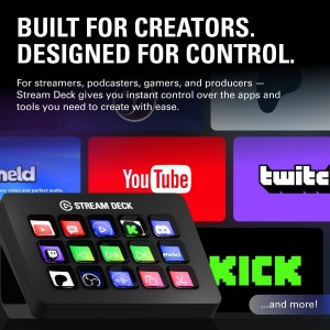 Elgato Stream Deck MK.2 – 15-Key Programmable LCD Control Panel