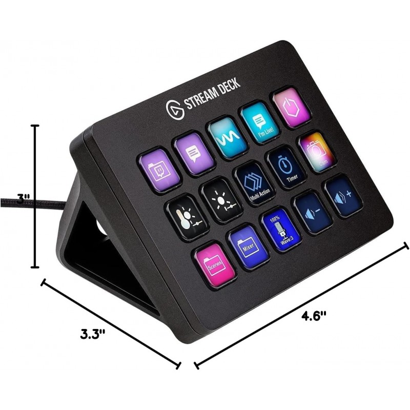 Elgato Stream Deck MK.2 – 15-Key Programmable LCD Control Panel