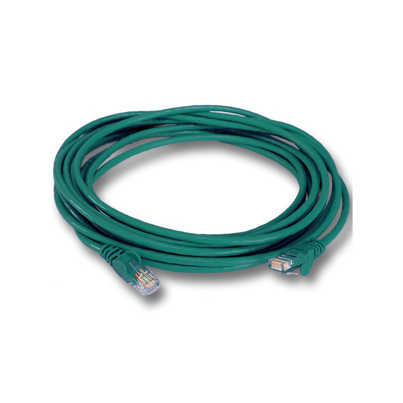 5M UTP Cat5e Flylead Green