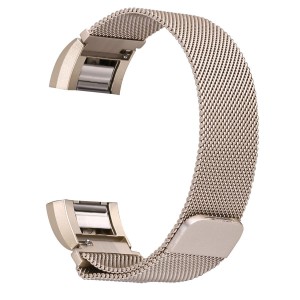 Fitbit Charge 2 Stainless Steel Band - Adjustable Replacement Strap - Champagne Gold