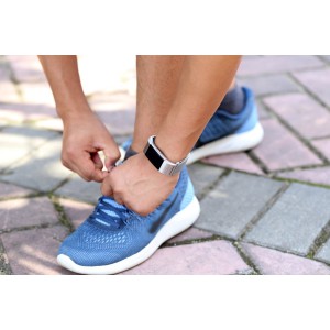 Fitbit Charge 2 Stainless Steel Band - Adjustable Replacement Strap with Magnetic Lock -Silver