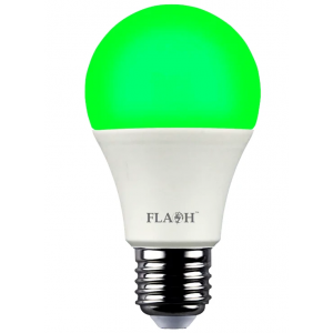 E27 A60 6W Green - Flash