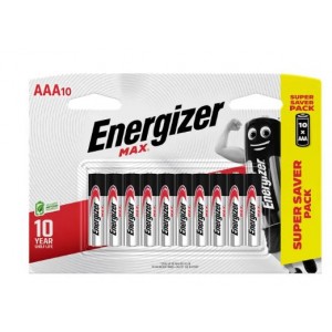 Energizer Battery Max Aaa 10 PACK
