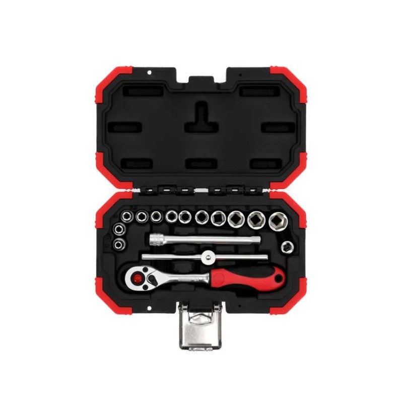 Gedore Red Socket Set 1/4INCH 16PC Drv 4-13MM+BITS - GeeWiz