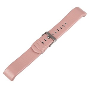 Fitbit Charge 2 Leather Band - Adjustable Replacement Strap - Light Pink, Large
