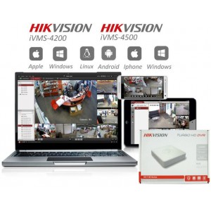 Hikvision 8-Ch TURBO HD 720P Embedded DVR, H.264, Analogue and HD-TVI video input