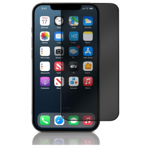 Tuff-Luv - 2.5D Tempered Privacy Filter - Glass Compatible with Apple iPhone 16 Plus - Dark Privacy! (5056560418910)