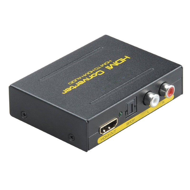 HDMI Audio Extractor Converter - 4K HDMI Input to HDMI / Optical