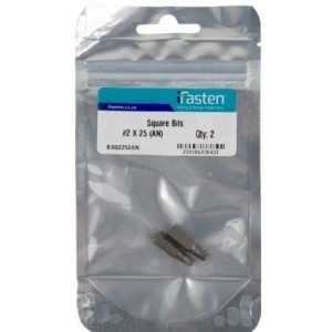 Ifasten Square Driver Bit Size 2 X 25MM 2 Pp