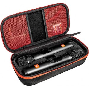 Tuff-Luv - EVA Portable Microphone Protective Case for JBL Microphone Set - Black