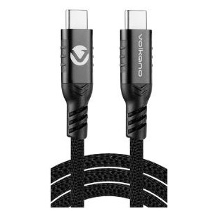 Volkano Weave series 60W Magnetic Type-C Cable - Black