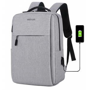 Astrum LB200 15″ Oxford Laptop Backpack with USB - Grey