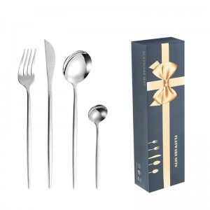 24-Piece Stainless Steel Cutlery Tableware Set – Elegant Dining in Every Detail