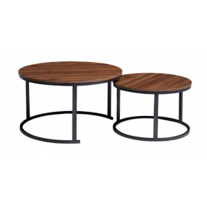 Everfurn Indus Nesting Coffee Table Mahogany 2 - Piece