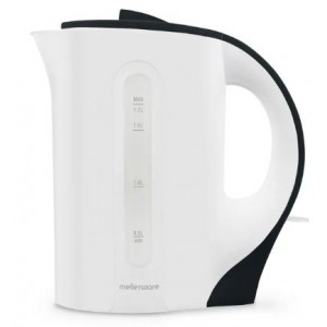 Mellerware Kettle Plastic 1.7L 2200W White Black
