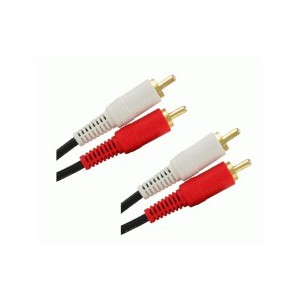 RCA Male (L+R+V) To Male Composite Extension AV Audio Video DVD Cable 