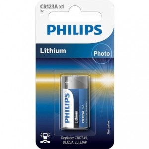 Philips CR123A 3V Lithium battery